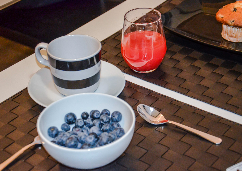 Blueberry buffet breakfast